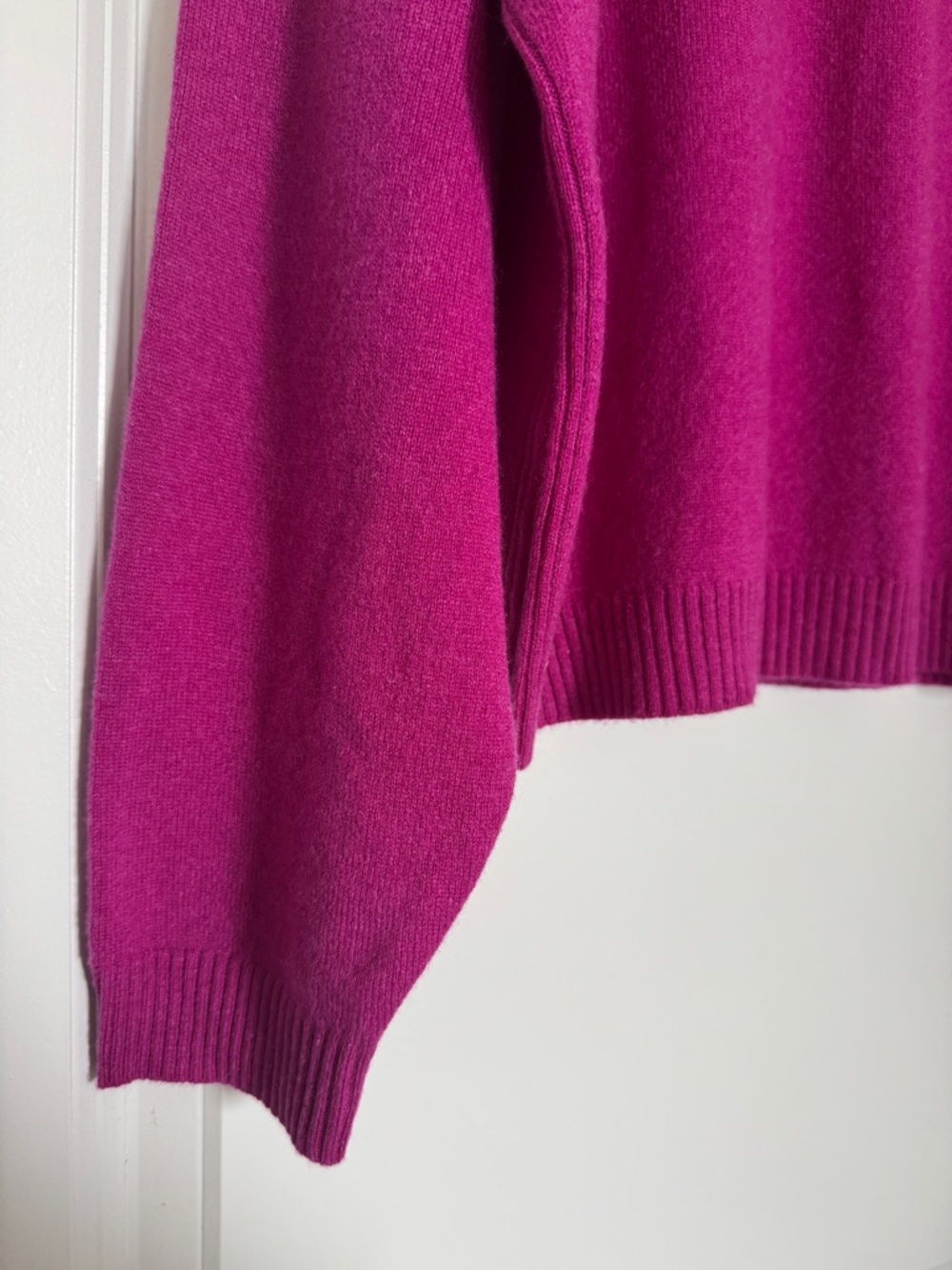 NWT! J. CREW Women's Perfect Cashmere Crewneck Heathered Bright Purple Size XL - Picture 4 of 14